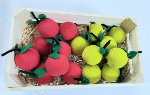 pluszowe jabłka dla hobby horse