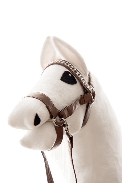 Ogłowie klasyczne dla hobby horse  - brązowe - A3