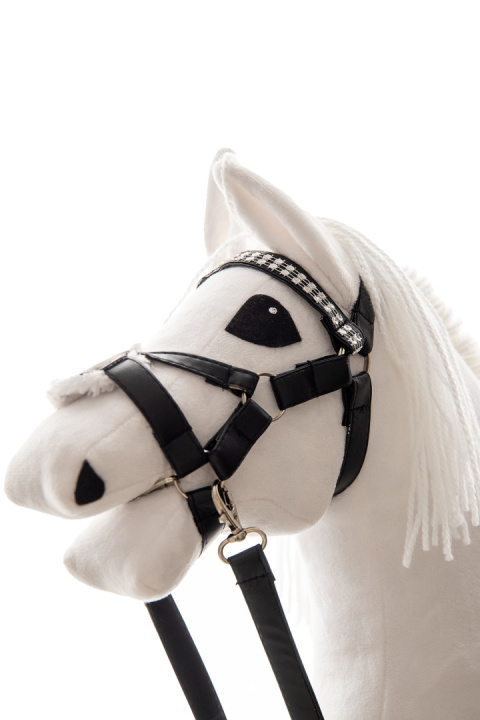 Ogłowie meksykańskie dla hobby horse - czarne A3 Ogłowie meksykańskie dla hobby horse - czarne A3