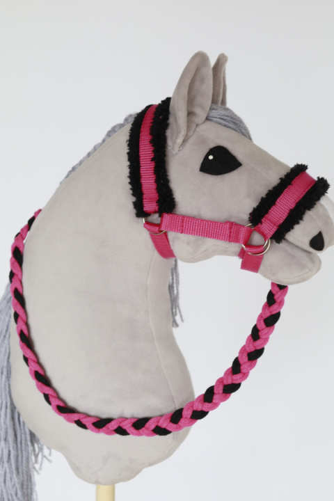 Kantar ciemny róż dla hobby horse A3 - 1 Kantar ciemny róż dla hobby horse A3 - 1