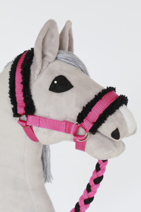 Kantar ciemny róż dla hobby horse A3 - 1 Kantar ciemny róż dla hobby horse A3 - 1