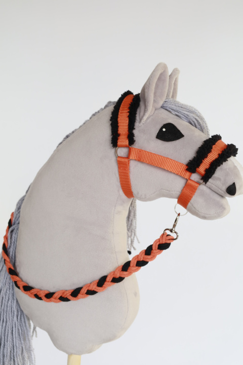 Kantar pomarańczowy dla hobby horse A4 - 6 Kantar pomarańczowy dla hobby horse A4 - 6