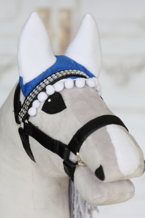 Nauszniki niebieskie dla hobby horse - 13 Nauszniki niebieskie dla hobby horse - 13
