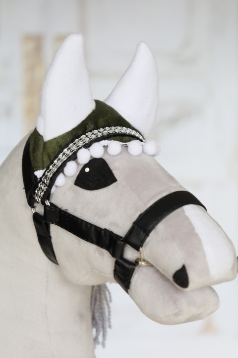 Nauszniki oliwkowe dla hobby horse - 19