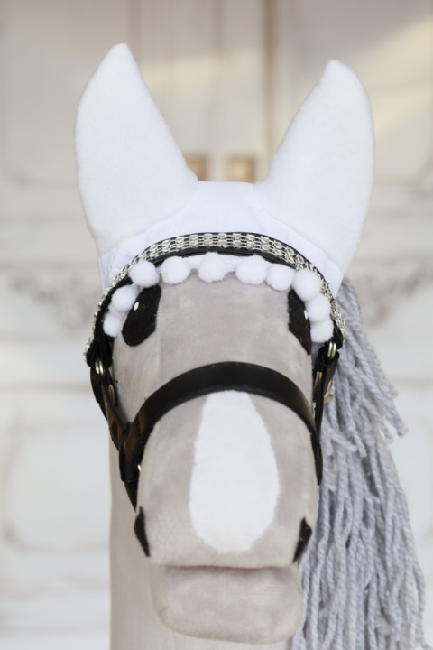 Nauszniki białe dla hobby horse - 24 Nauszniki białe dla hobby horse - 24