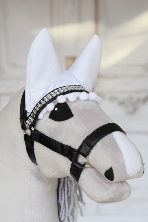 Nauszniki białe dla hobby horse - 24 Nauszniki białe dla hobby horse - 24