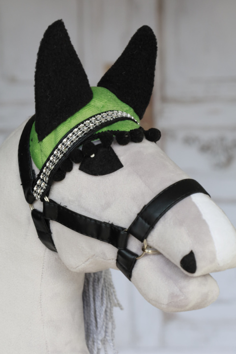 Nauszniki limonkowe dla hobby horse - 8