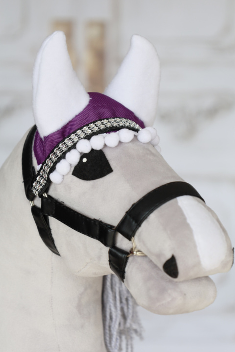 Nauszniki fioletowe dla hobby horse - 9 Nauszniki fioletowe dla hobby horse - 9