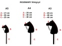 Hobby horse BIAŁY A3 (konik na patyku)