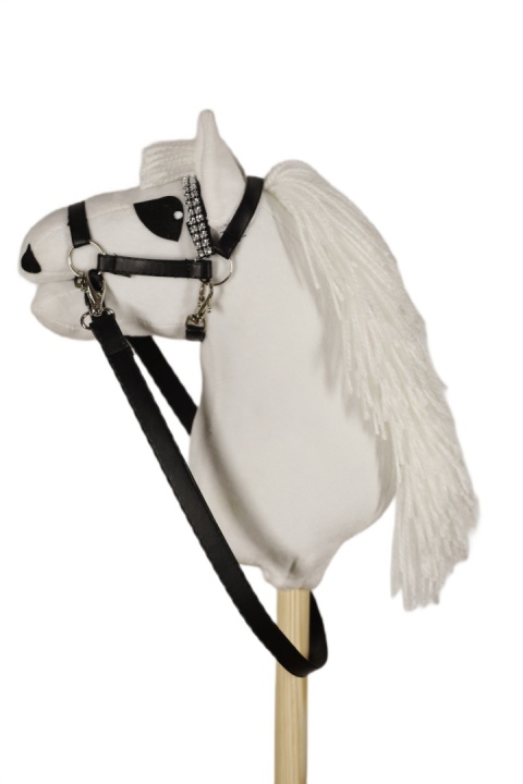 Hobby horse - Biały CLASSIC A5 - SKOKOWY (koń na kiju)