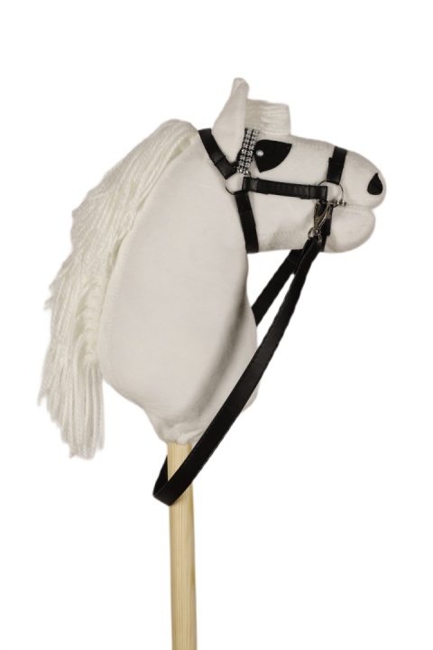 Hobby horse - Biały CLASSIC A5 - SKOKOWY (koń na kiju)