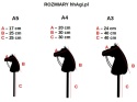 Hobby horse - IZABELOWATY CLASSIC A5 - SKOKOWY (koń na kiju)