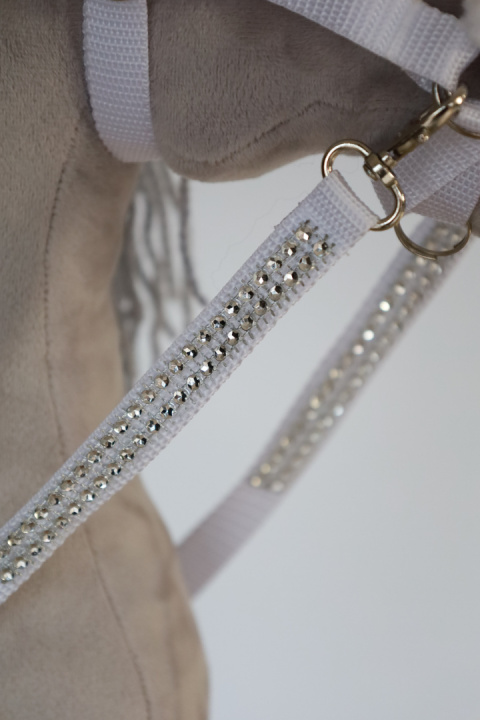 Wodze białe nr 24 dla hobby horse