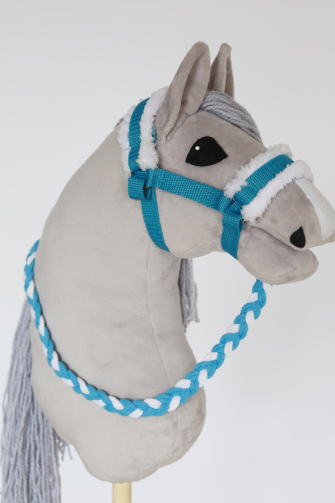 Kantar turkusowy dla hobby horse A4 - 15 Kantar turkusowy dla hobby horse A4 - 15