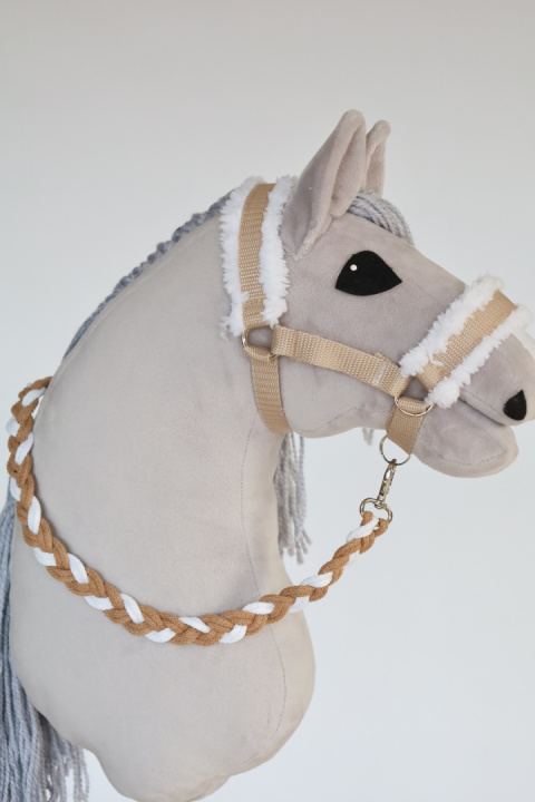 Kantar beżowy dla hobby horse A4 - 23 Kantar beżowy dla hobby horse A4 - 23
