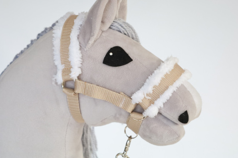Kantar beżowy dla hobby horse A4 - 23 Kantar beżowy dla hobby horse A4 - 23