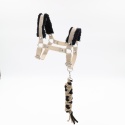 beżowy kantar dla hobby horse