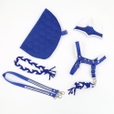 zestaw rzeczy akcesoriów niebieskich dla hobby horse A5-13