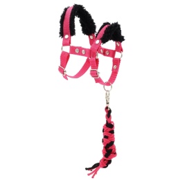 kantar ciemnoróżowy dla hobby horse A5